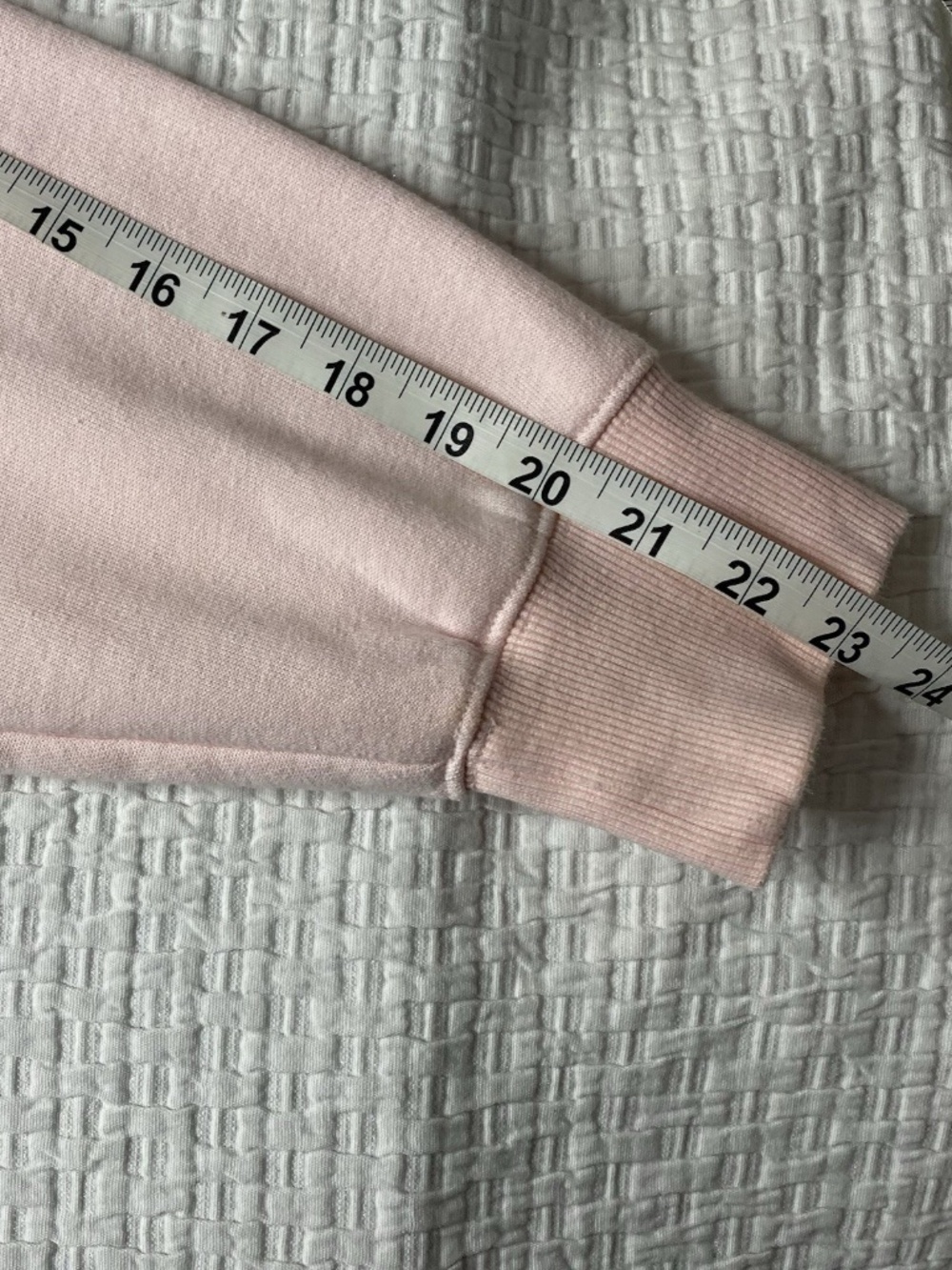 LoveShackFancy LA Light Pink Pullover Sweatshirt Size M/L Boho Surf Beach - Picture 8 of 11